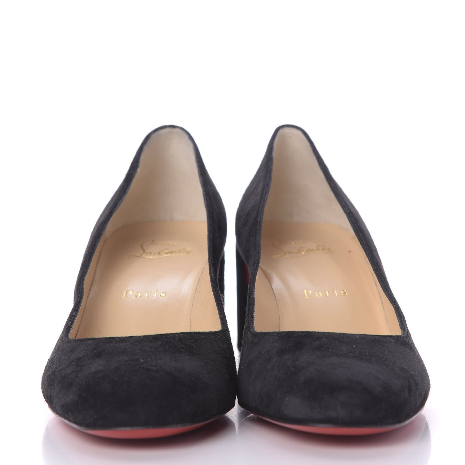 Christian Louboutin Veau Velours Miss Sab 55 Pumps 37 Black 2 of 10