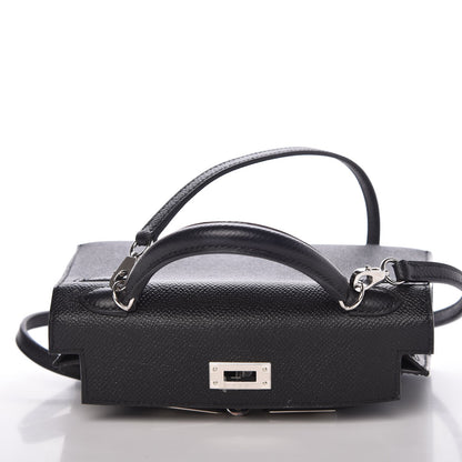 Hermes Epsom Mini Kelly Sellier 20 Black 23 of 29