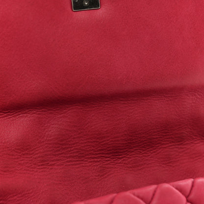 Chanel Iridescent Calfskin Small New Bubble Quilt Flap Fuchsia 11 of 16
