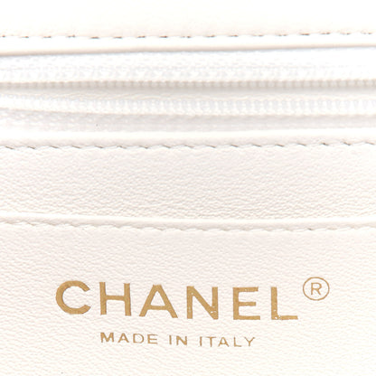 Chanel Lambskin Quilted Mini Rectangular Flap White 6 of 12