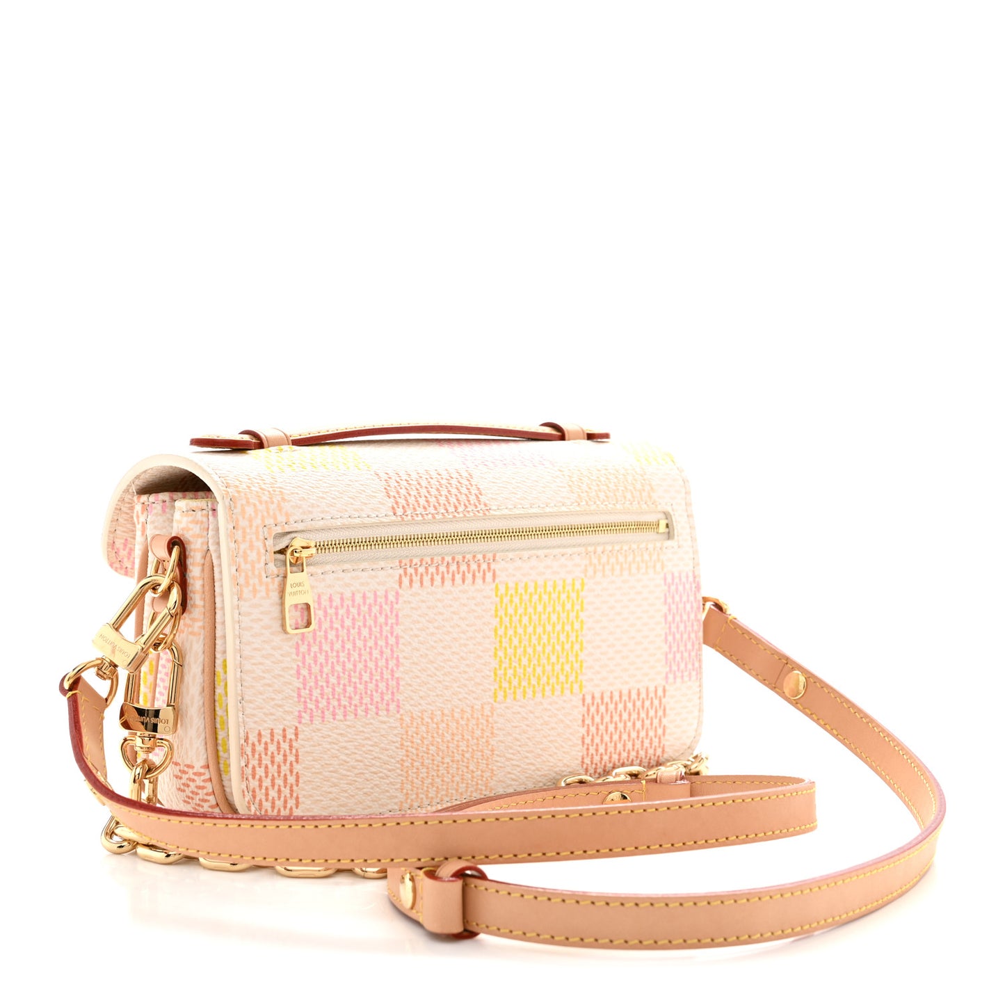 Damier Giant Pochette Metis East West Peach