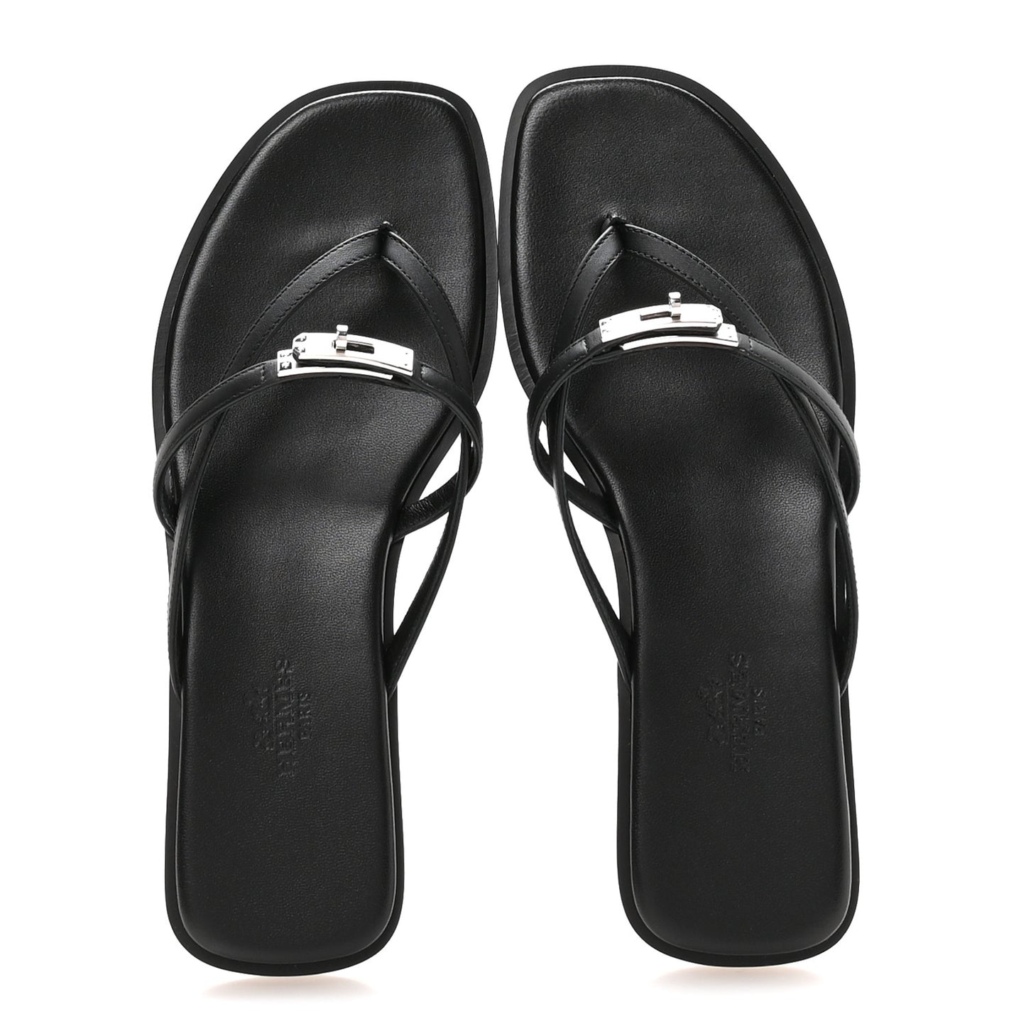 Calfskin Miss Sandals 36 Black