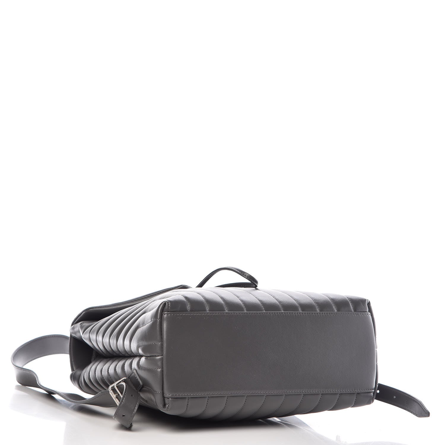 Saint Laurent Calfskin Y Quilted Monogram Medium Loulou Backpack Asphalt 4 of 10