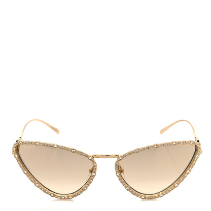 Gucci Crystals Cat Eye Sunglasses GG1569S Gold 2 of 9