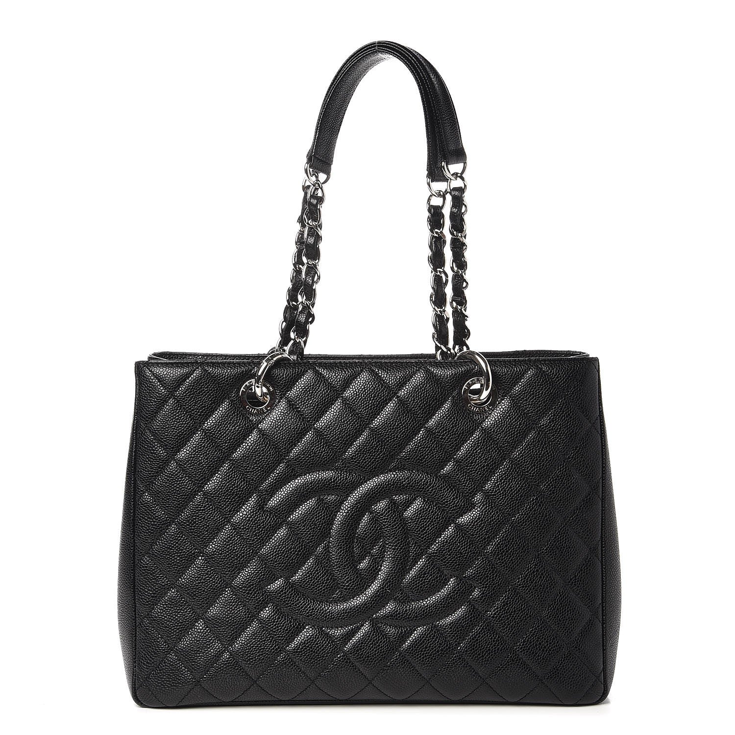 Chanel Caviar Quilted Grand Shopping Tote GST Black 2 of 21