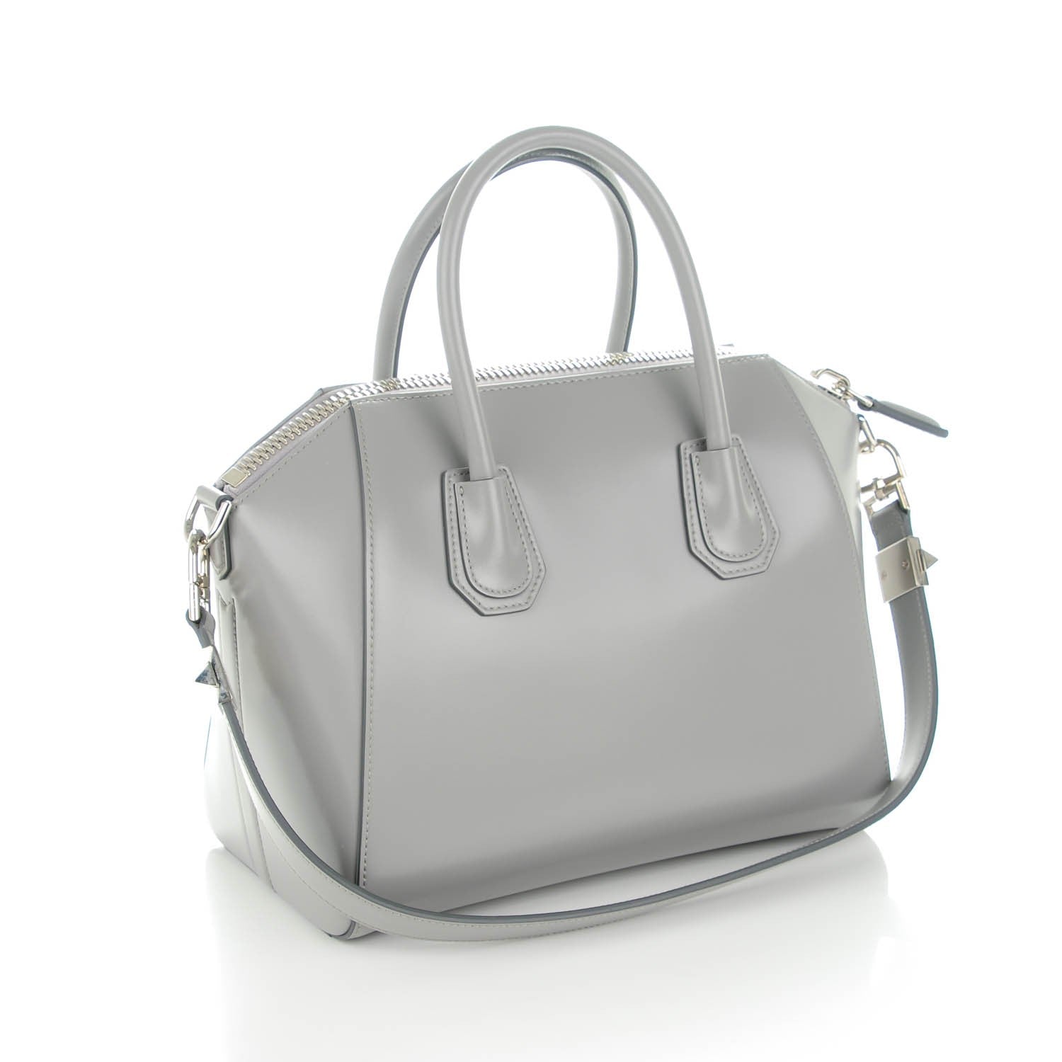 Givenchy Shiny Lord Calfskin Small Antigona Pearl Grey 3 of 7