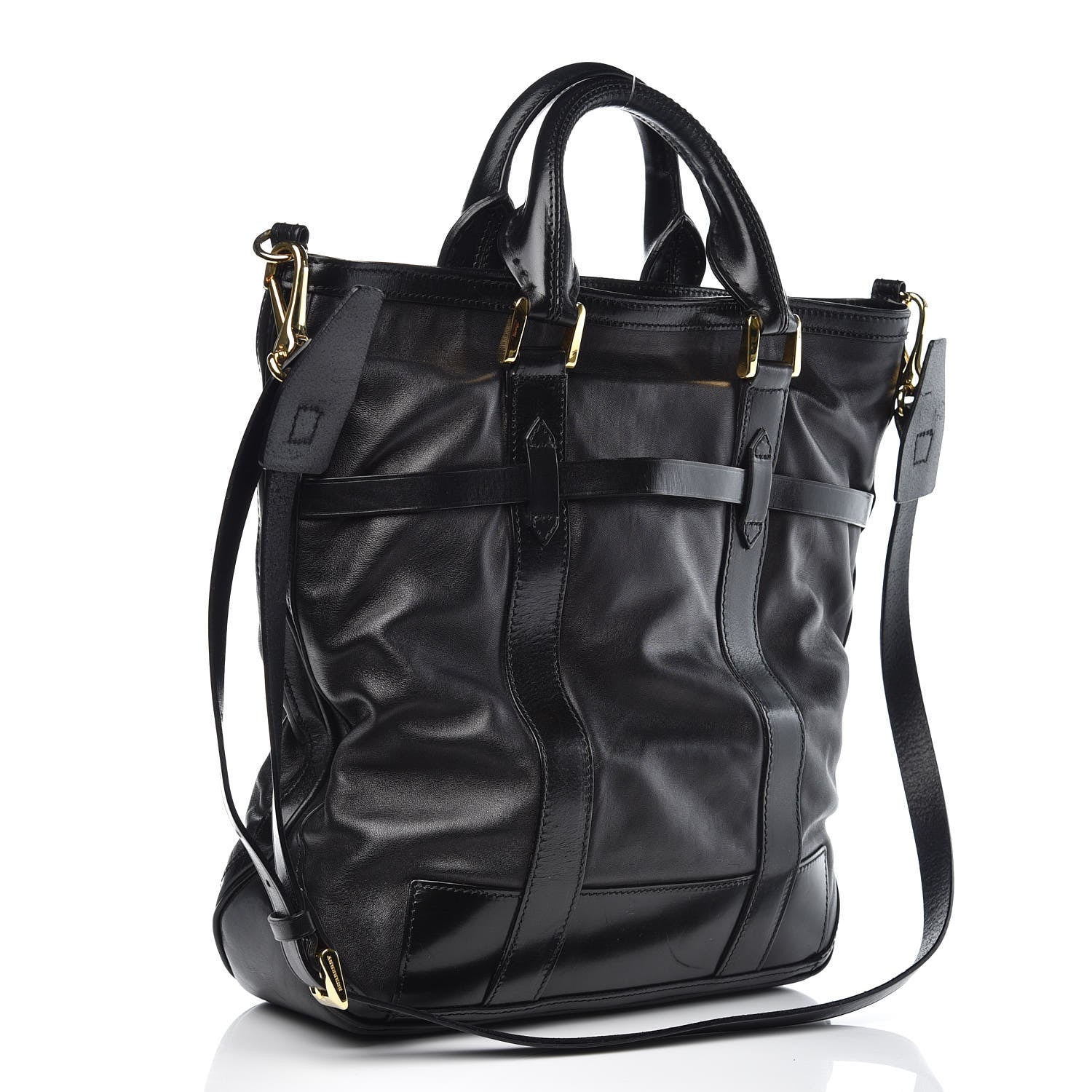 Burberry Soft Lambskin Tote Black 3 of 11