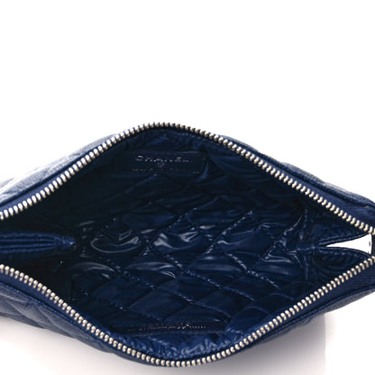 Chanel Caviar Quilted Cosmetic Case Navy 5 of 8