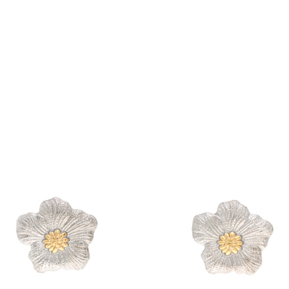 Buccellati Sterling Silver Vermeil Blossoms Gardenia Earrings 1 of 4