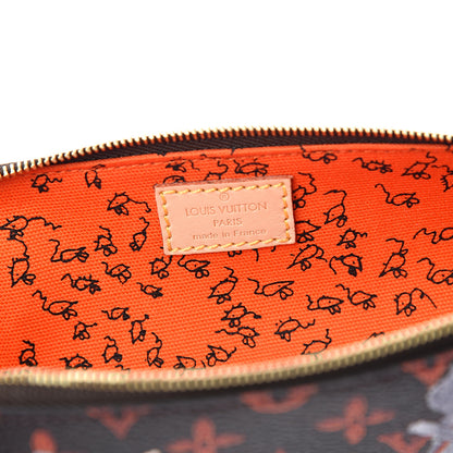 Louis Vuitton Catogram Elizabeth Pouch Orange Marron 5 of 7