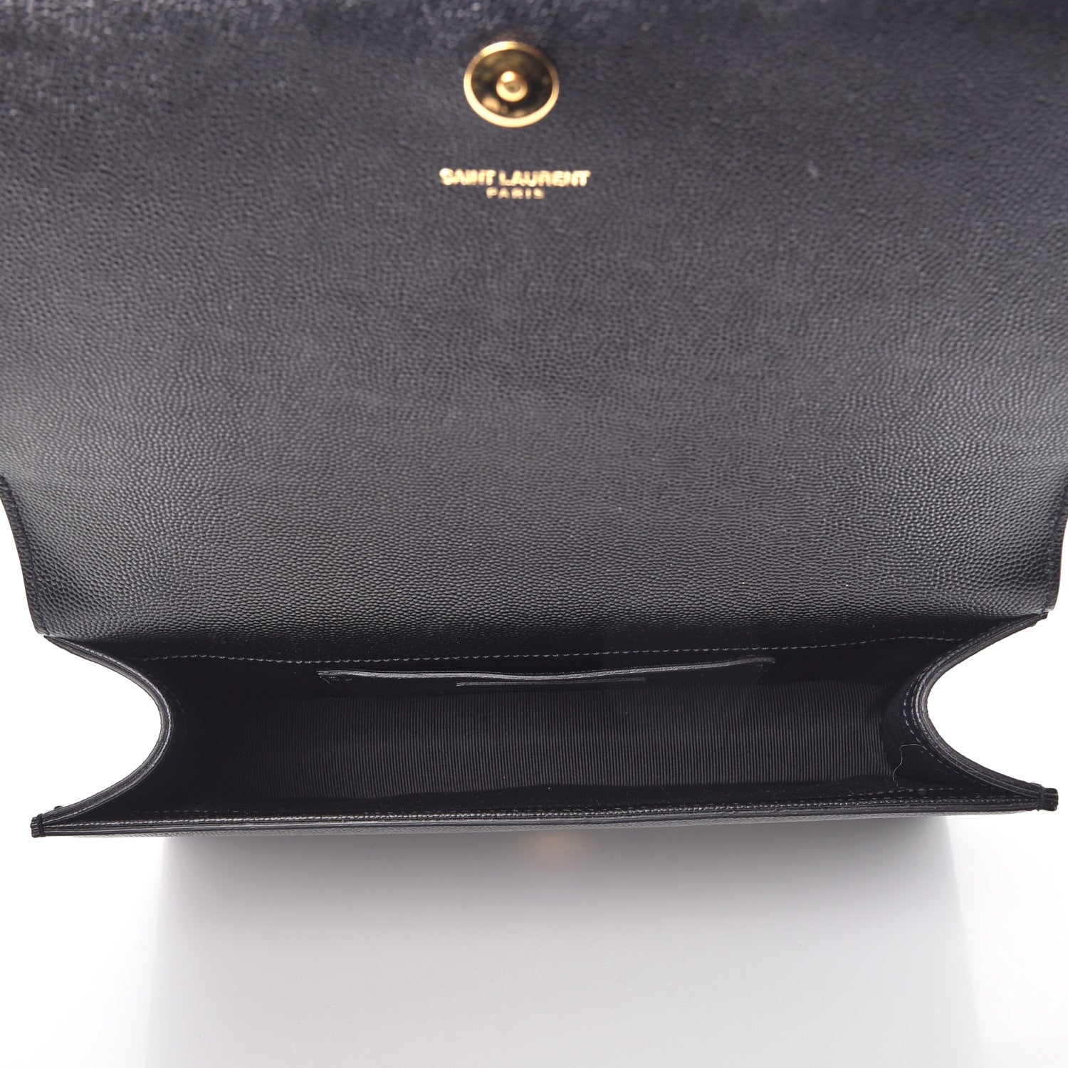 Saint Laurent Grain De Poudre Classic Monogram Kate Clutch Black 5 of 7