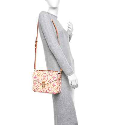 Louis Vuitton Monogram Tiles By The Pool Pochette Metis MM Coral 2 of 9