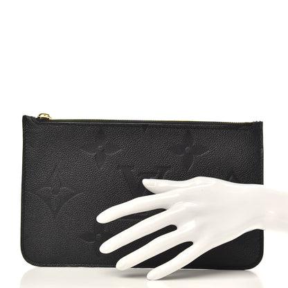 Louis Vuitton Empreinte Monogram Giant Neverfull MM Pochette Black 2 of 6