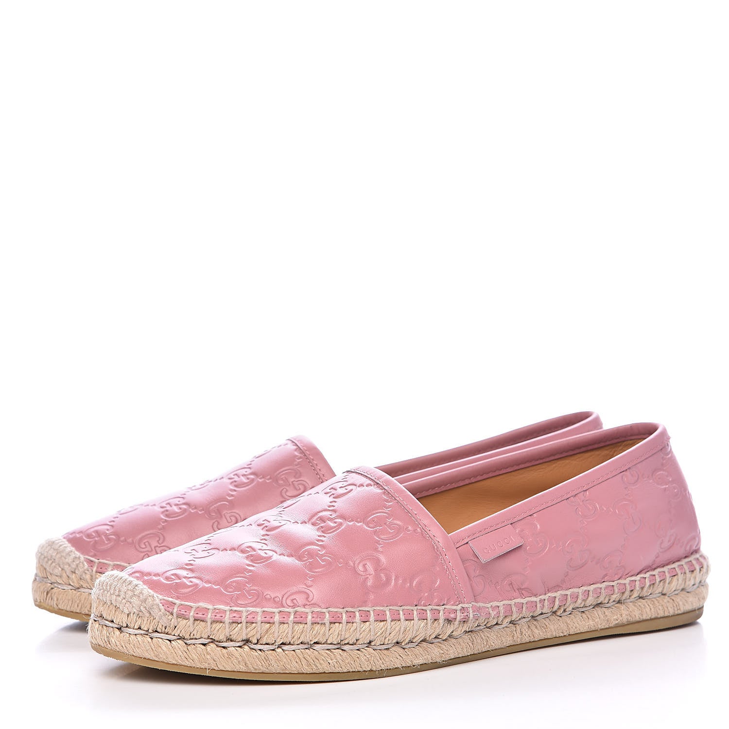 Gucci Guccissima Signature Espadrilles 40.5 Rose Baby Candy 3 of 7
