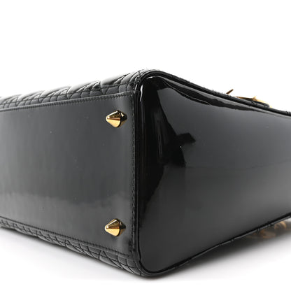 Christian Dior Patent Cannage Medium Lady Dior Black 9 of 9