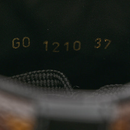 Louis Vuitton Suede Monogram Run Away Sneakers 37 Black 6 of 8