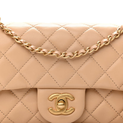 Chanel Lambskin Quilted Mini Rectangular Pearl Crush Flap Beige 8 of 11