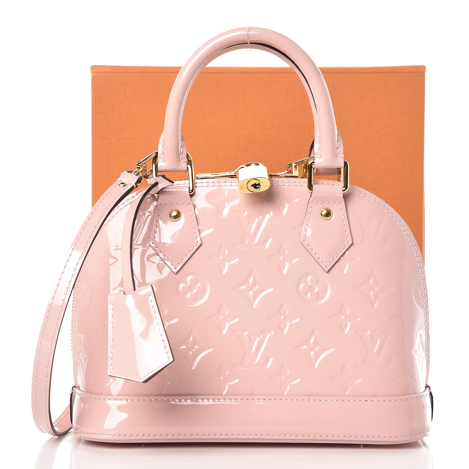 Louis Vuitton Vernis Alma BB Rose Ballerine 15 of 15