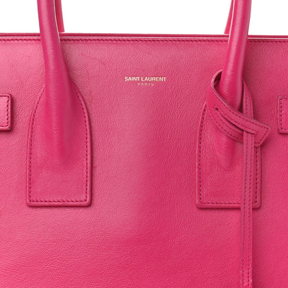 Saint Laurent Calfskin Small Sac De Jour Lipstick Fuchsia 8 of 22