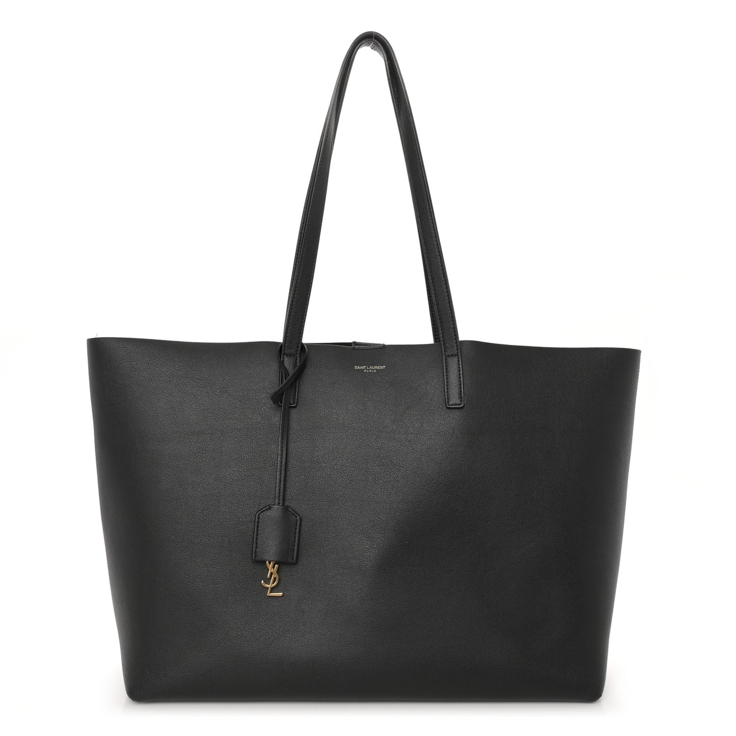 Calfskin Large Shopping Tote Black