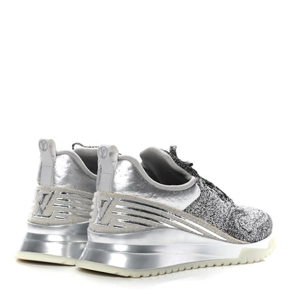 Louis Vuitton Technical Knit Mens V.N.R Sneakers 8 Silver 4 of 12