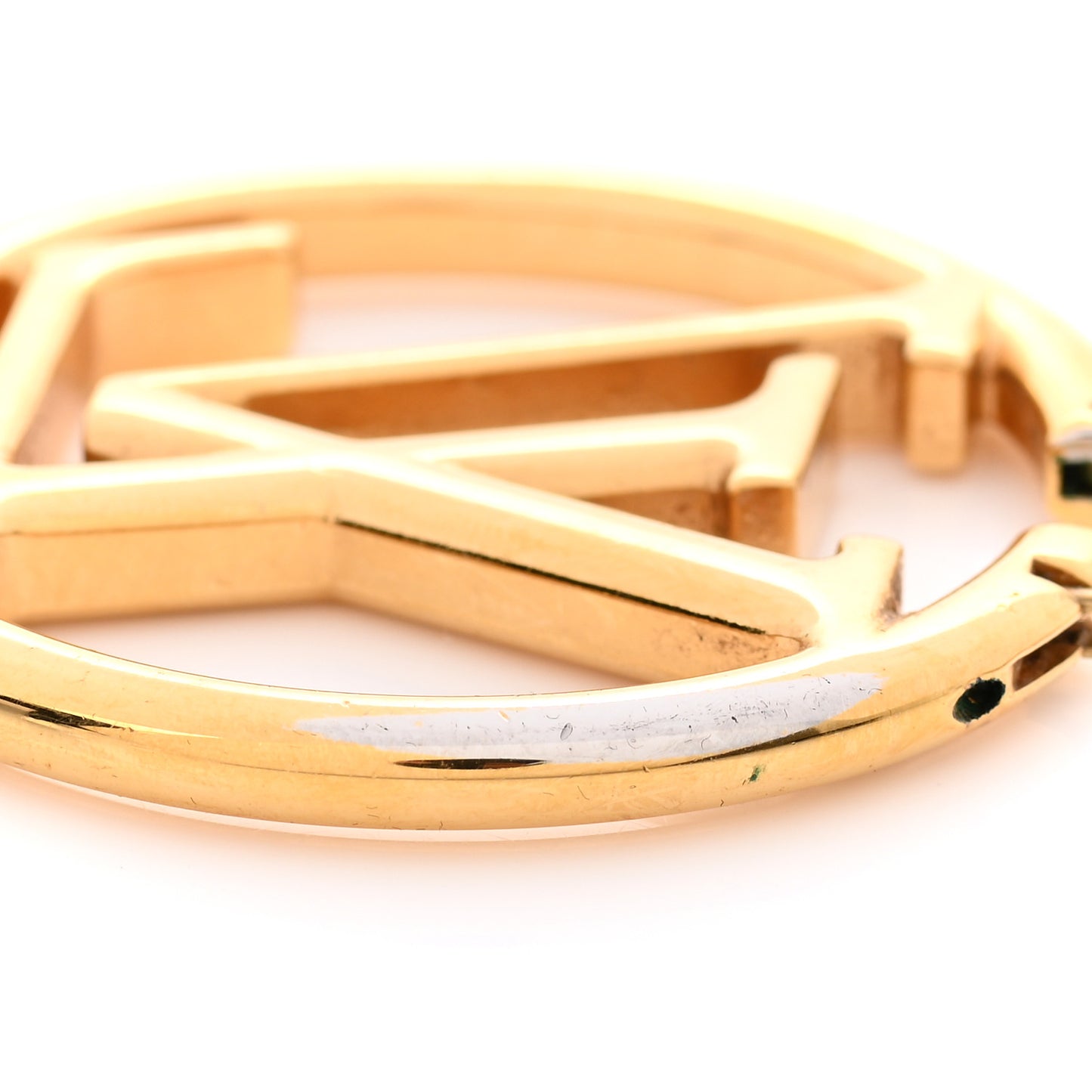 Metal Louise Hoop Earrings Gold