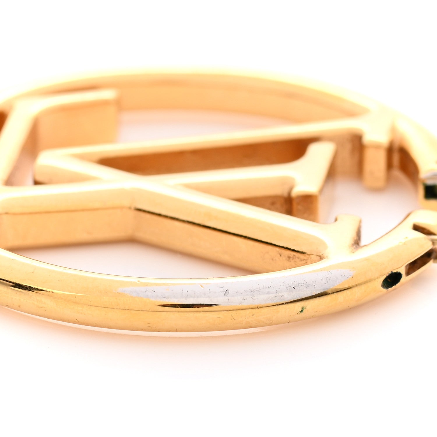 Louis Vuitton Metal Louise Hoop Earrings Gold 7 of 7