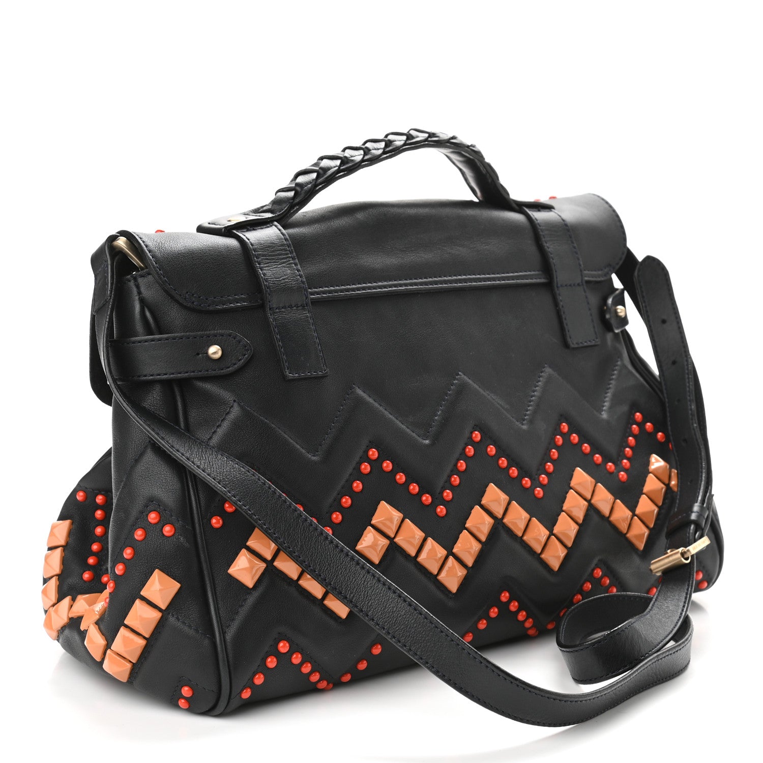 Mulberry Smooth Touch Oversized ZigZag Alexa Black 3 of 15