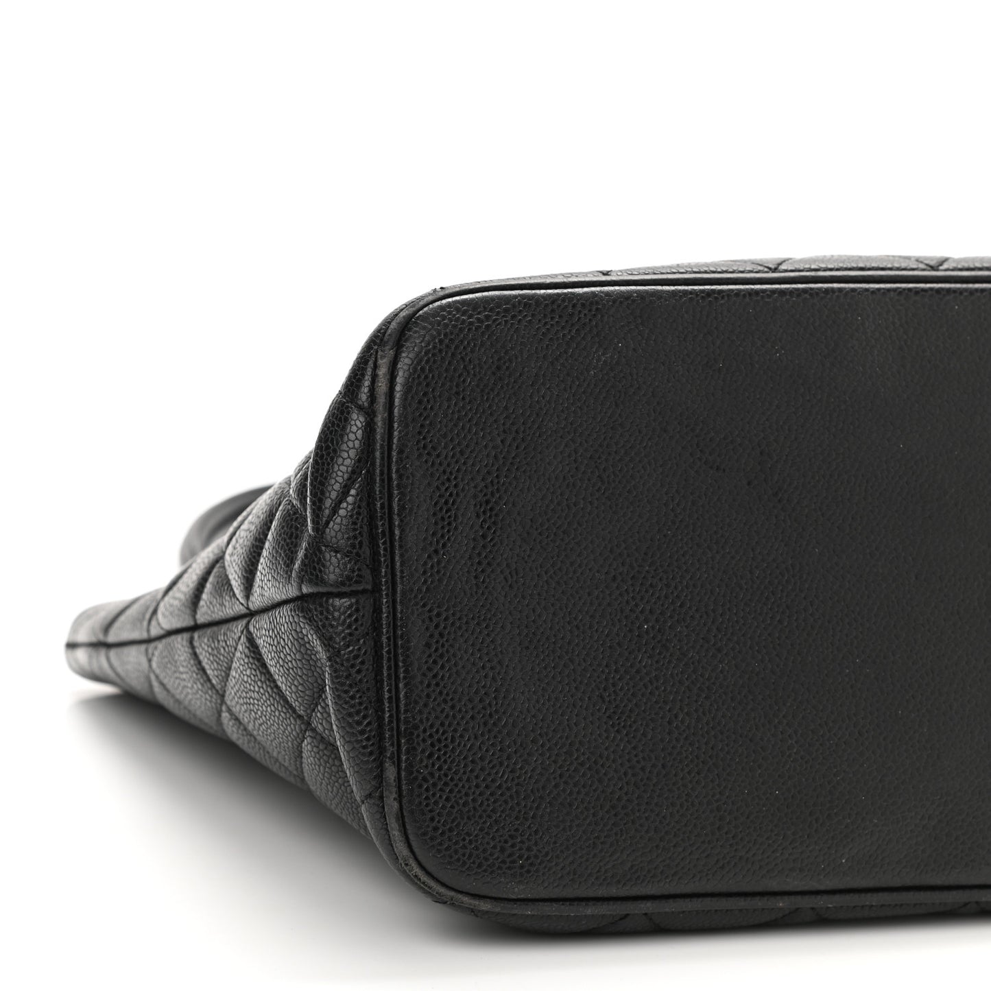 Caviar Quilted Medallion Tote Black