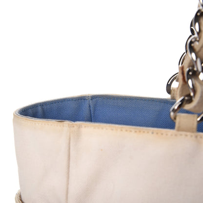 Chanel Canvas Quilted N°5 Shopping Tote Beige 23 of 24