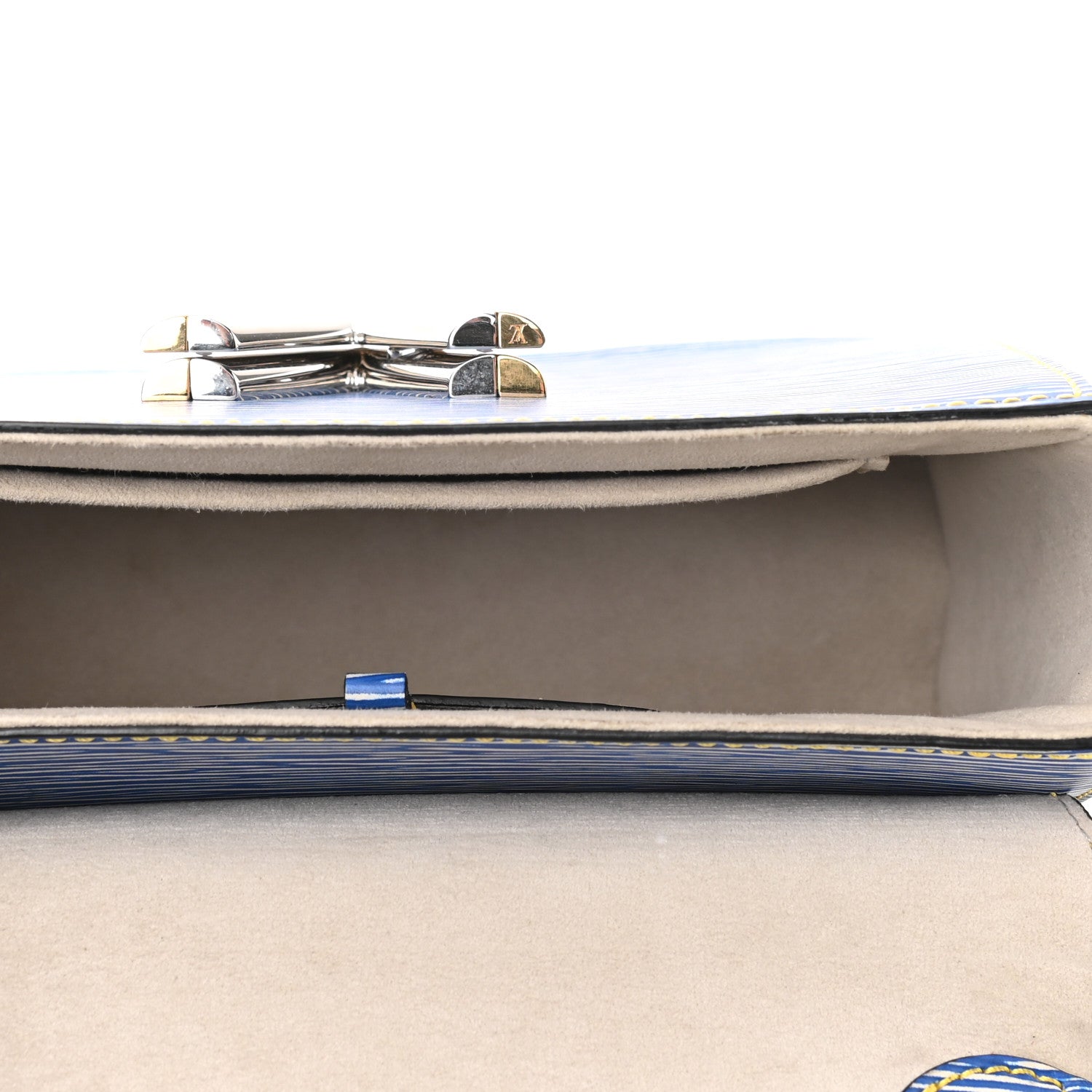 Louis Vuitton Epi Twist Shoulder Bag MM Denim Light 5 of 9