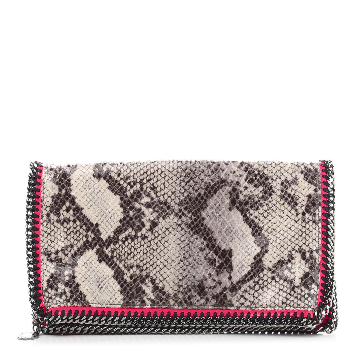 Eco Python Falabella Clutch Chalk Pink