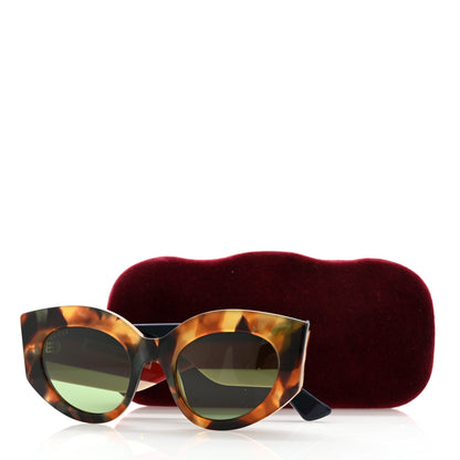 Gucci Acetate Oversized Rectangle Frame Web Sunglasses GG 0275/S Tortoise 9 of 9