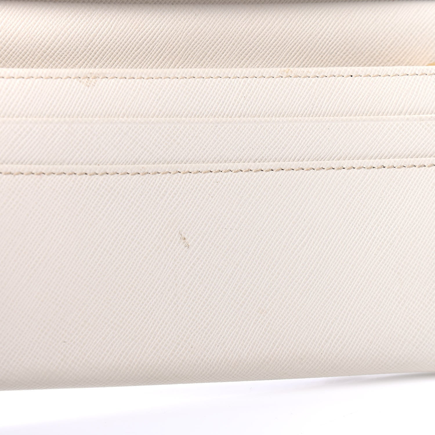 Prada Saffiano Metal Continental Flap Wallet Talco 7 of 7