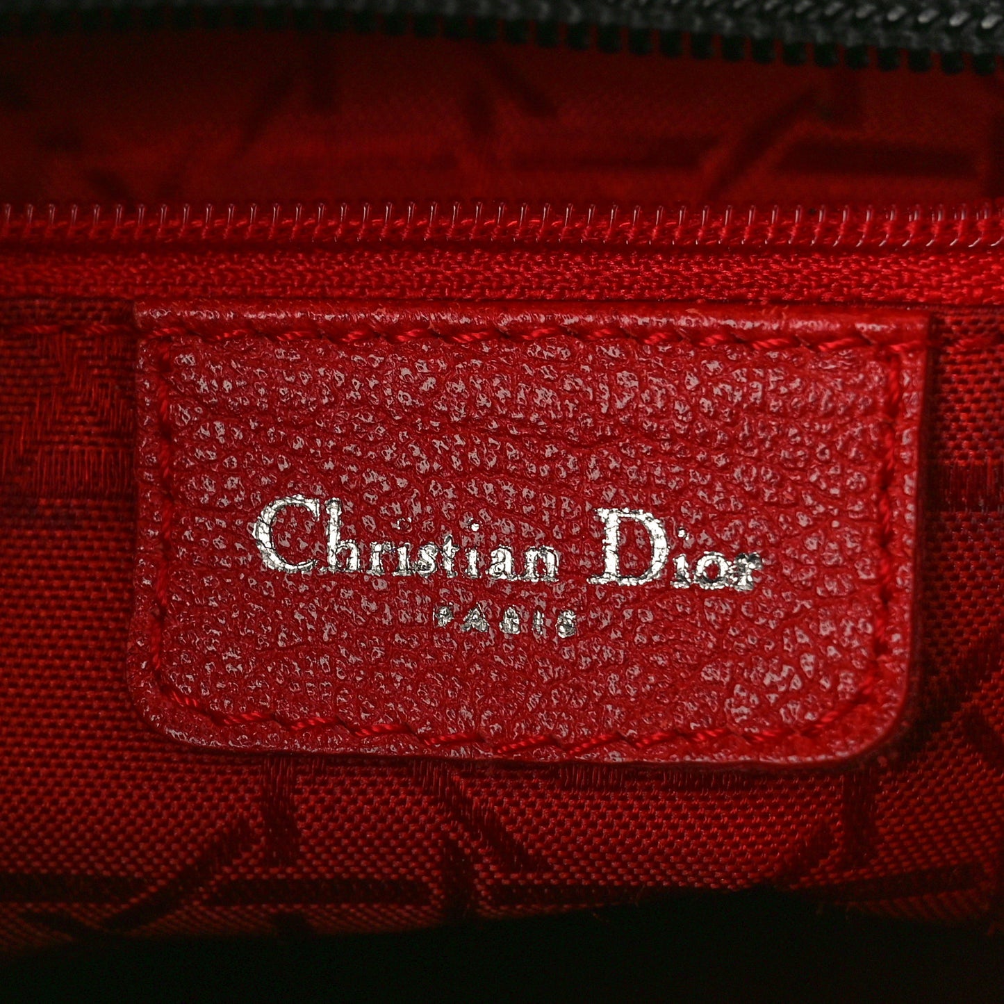 Nylon Cannage Medium Lady Dior Black