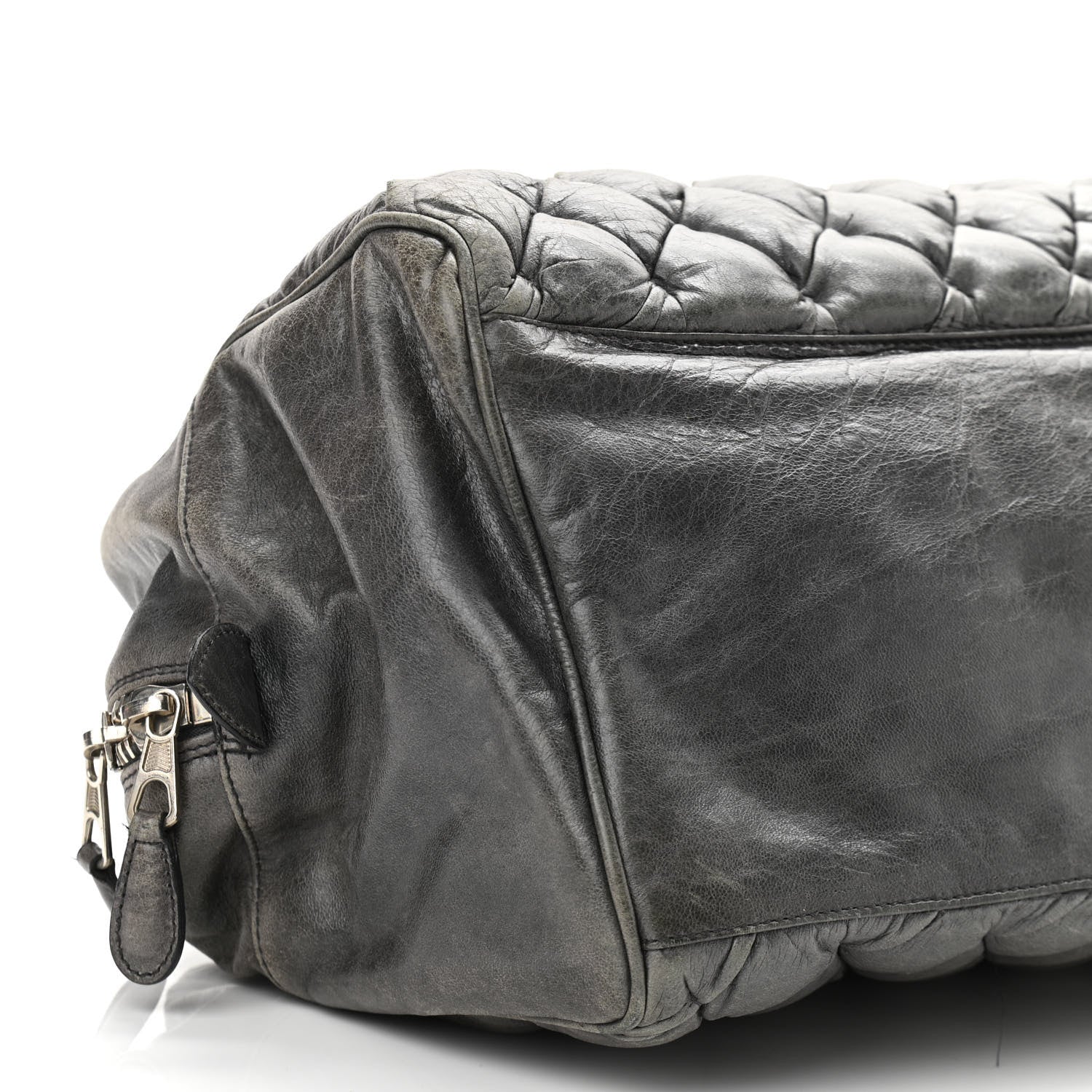 Balenciaga Chevre Quilted Matelasse MM Gris Fossile 8 of 14