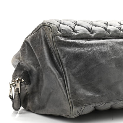 Balenciaga Chevre Quilted Matelasse MM Gris Fossile 8 of 14