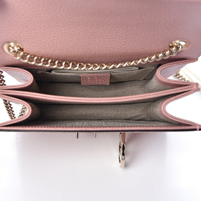 Gucci Dollar Calfskin Small Interlocking G Shoulder Bag Soft Pink 5 of 10