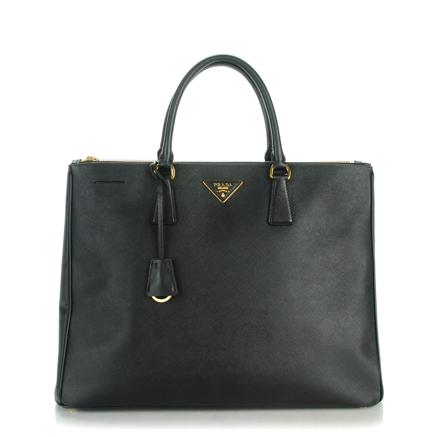 Prada Saffiano Lux Extra Large Galleria Double Zip Tote Black 1 of 7