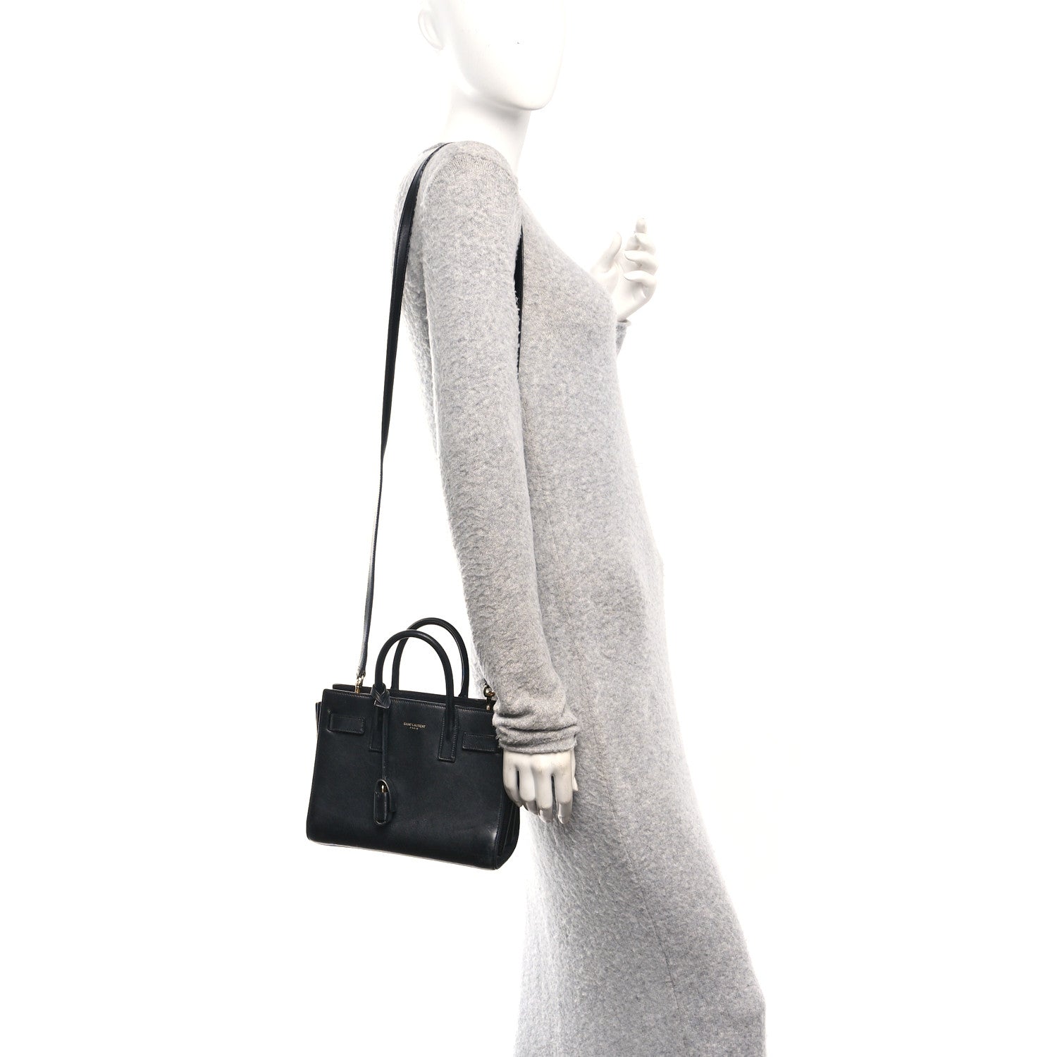 Saint Laurent Calfskin Nano Sac De Jour Black 2 of 10