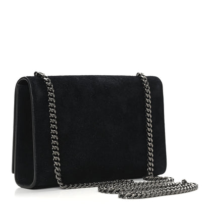Saint Laurent Suede Star Studded Monogram Small Kate Satchel Black 3 of 8