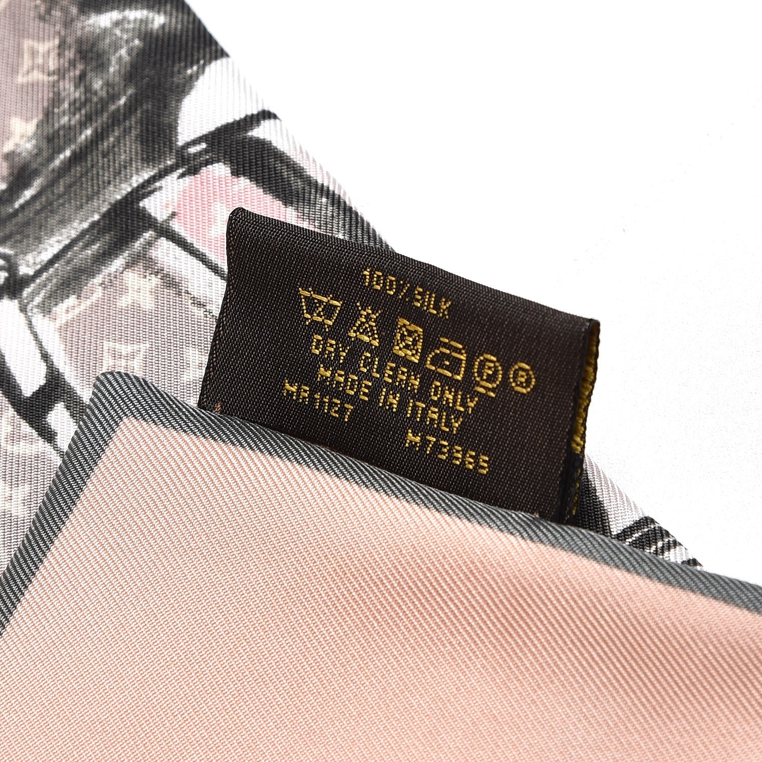 Louis Vuitton Silk Monogram Trunks Bandeau Rose Poudre 4 of 5