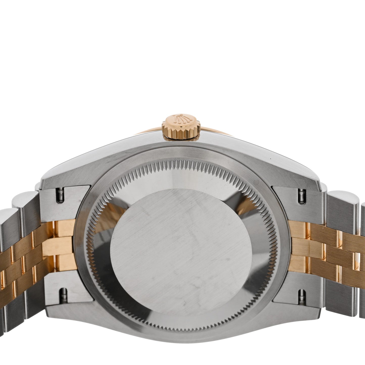 Stainless Steel 18K Yellow Gold 36mm Oyster Perpetual Datejust Watch Golden Palm 126233
