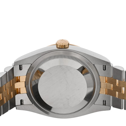 Rolex Stainless Steel 18K Yellow Gold 36mm Oyster Perpetual Datejust Watch Golden Palm 126233 4 of 5