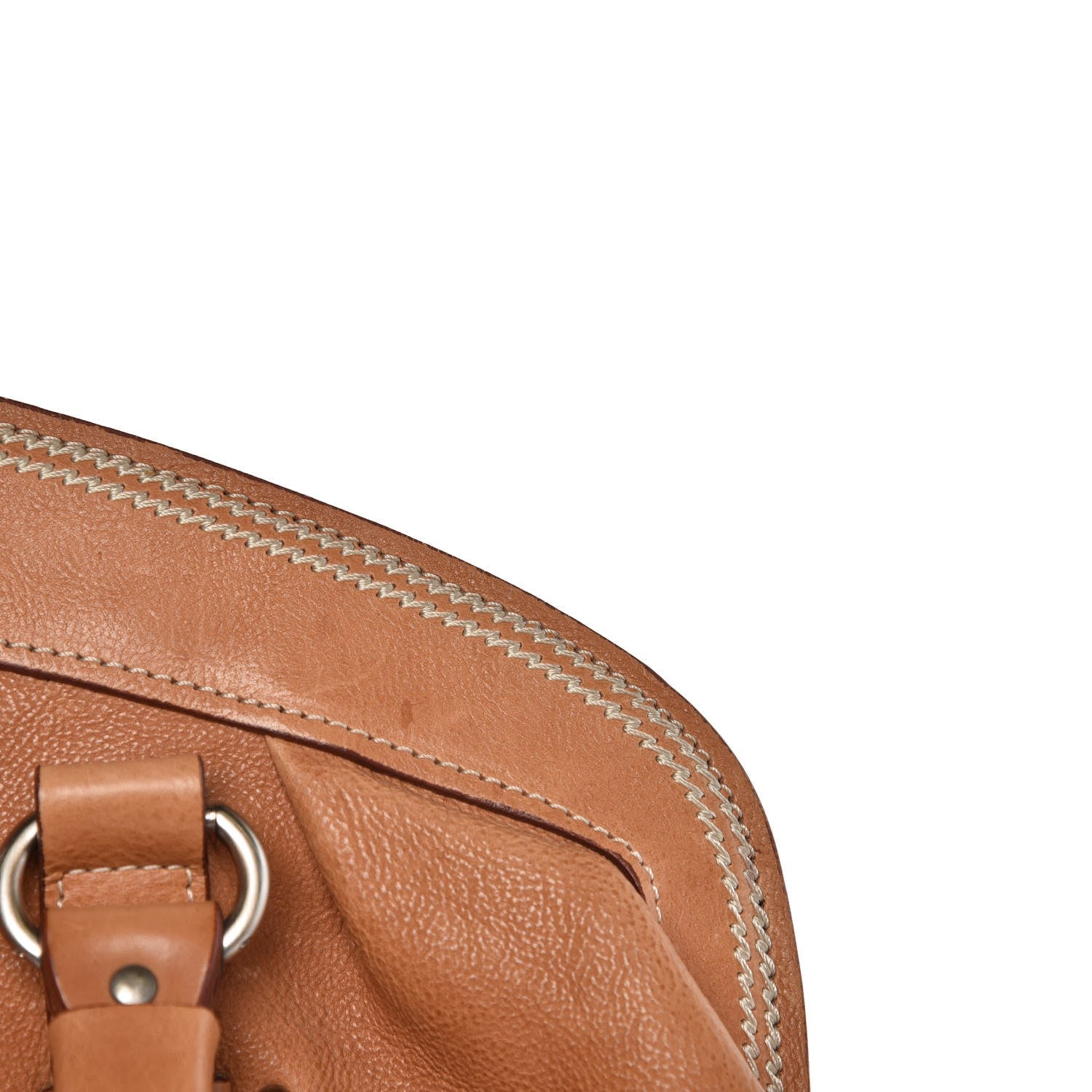 Christian Dior Calfskin Saddle Bowler Tan 8 of 17