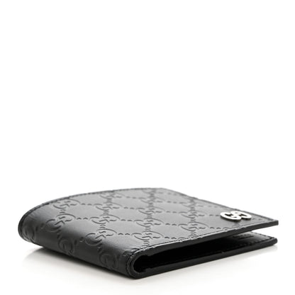 Gucci Guccissima Signature Dorian Bi-Fold Wallet Black 4 of 7
