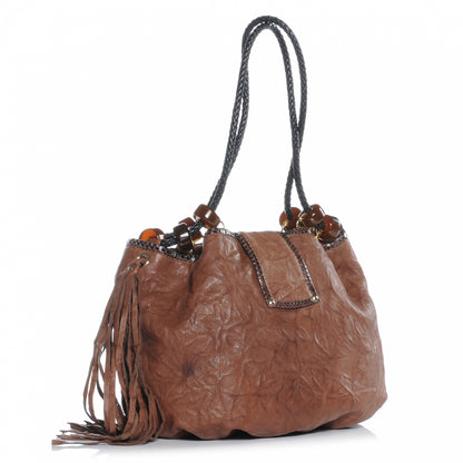 Jimmy Choo Biker Leather Elaphe Snake Trim Robin Bag 3 of 7