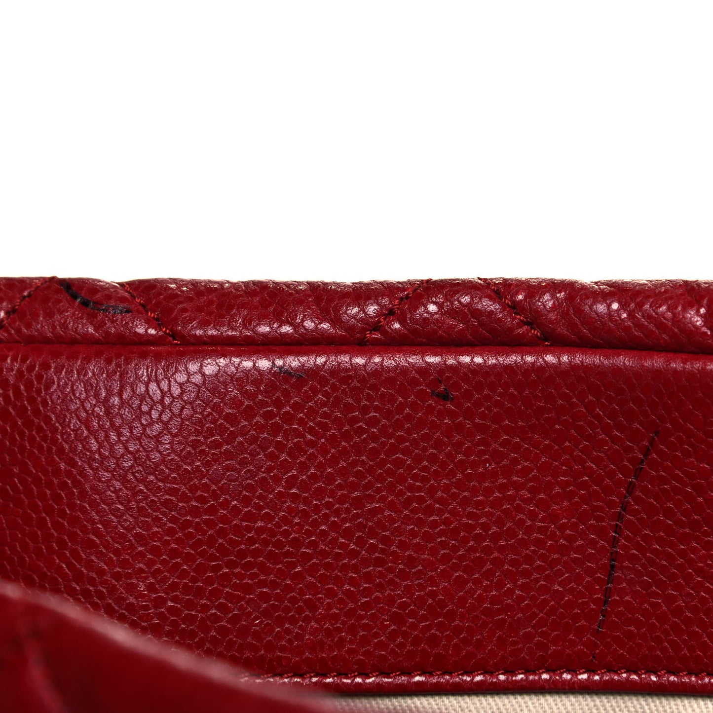 Caviar Quilted Timeless CC Soft Tote Red