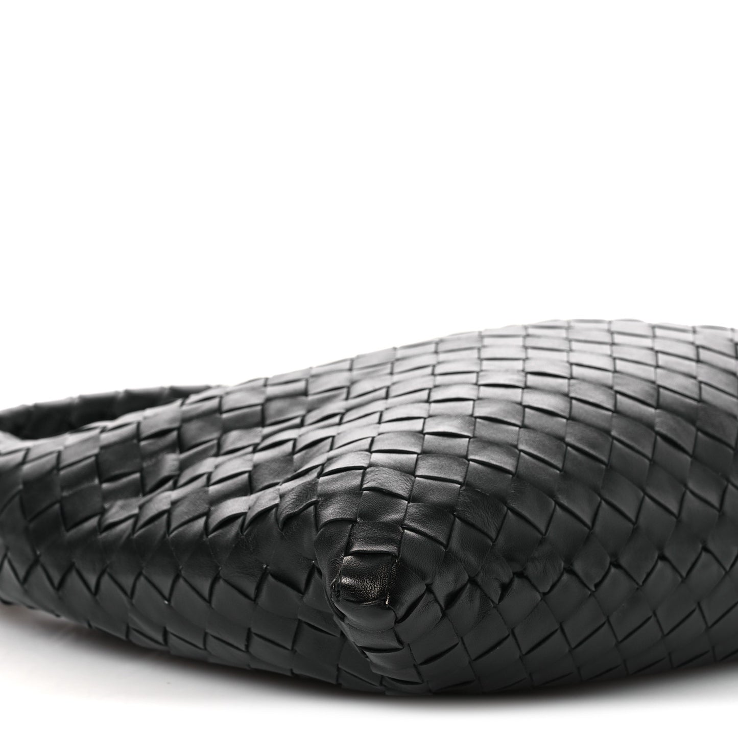 Calfskin Intrecciato Small Hop Black