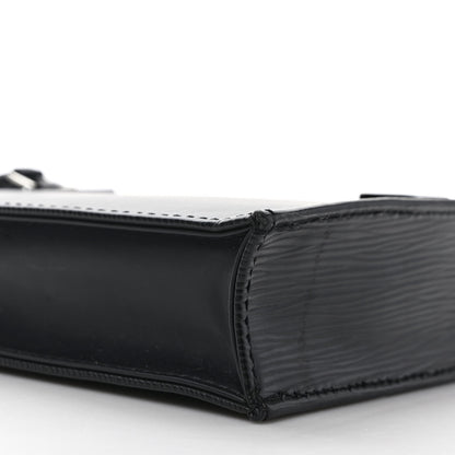 Louis Vuitton Epi Petit Sac Plat Black 7 of 11